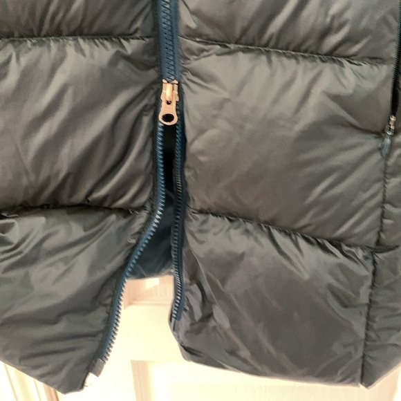Eddie Bauer Luna puffer parka down coat size S EB 550 teal blue zipper winter - Picture 6 of 13